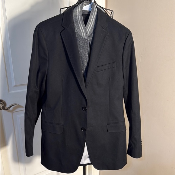 NWOT Banana Republic Black Sport Coat with Gray Zip Out Sport Jacket Panels - Picture 1 of 10